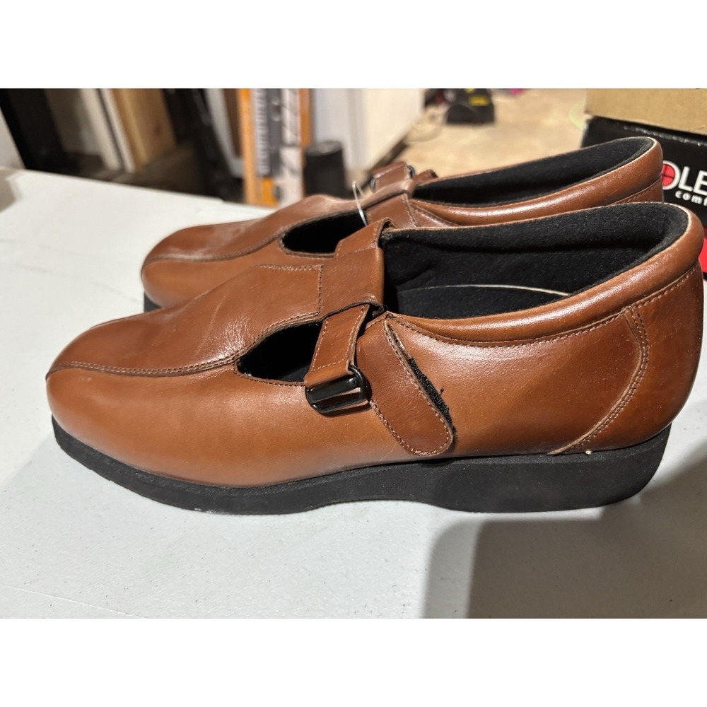 Drew  Carmel Leather  T-Strap Shock absorbing Mary Jane Shoes Womens Size‎ 9M